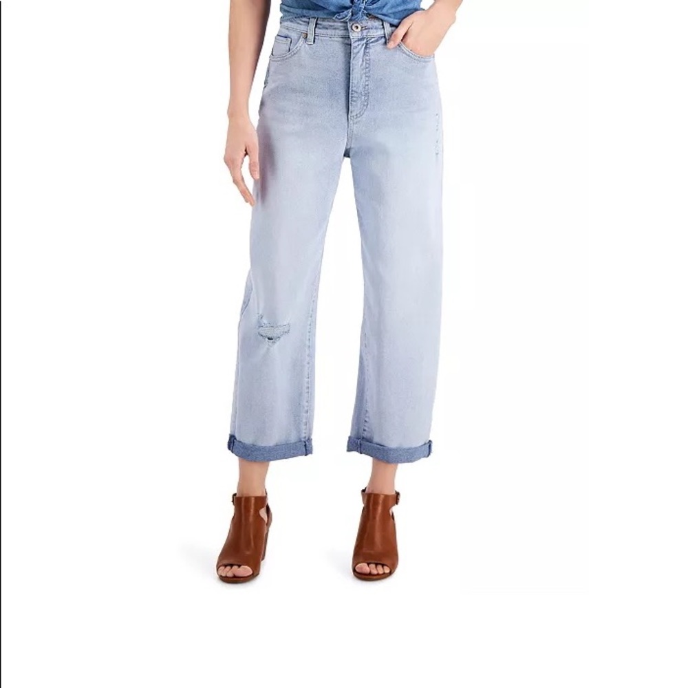 Distressed Balloon Jeans (Starlight washed)